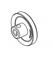 Pulley & boss ø25 mm black