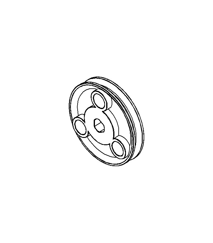 Pulley ø25mm with holes purple 3 sections