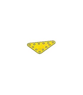 Plaque flex triang, 60 x 50 mm metal jaune