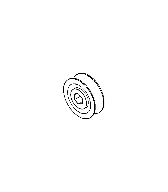 Pulley ø 12 mm white 3 sections Pulley ø 12 mm white 3 sections