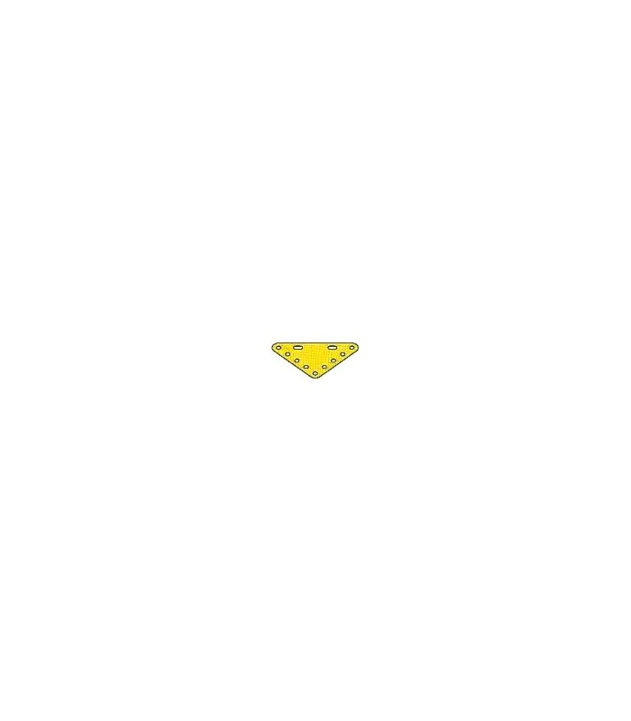 Plaque flex triang, 60 x 60 mm metal jaune Plaque flex triang, 60 x 60 mm metal jaune