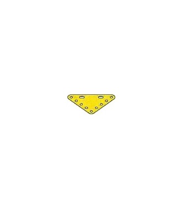 Plaque flex triang, 60 x 60 mm metal jaune