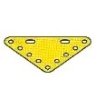Plaque flex triang, 60 x 60 mm metal jaune