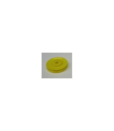 Poulie sans moyeu plast. jaune
