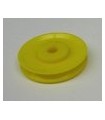 Poulie sans moyeu plast. jaune