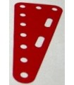 Plaque flex triang. 90 x 40 mm metal rouge