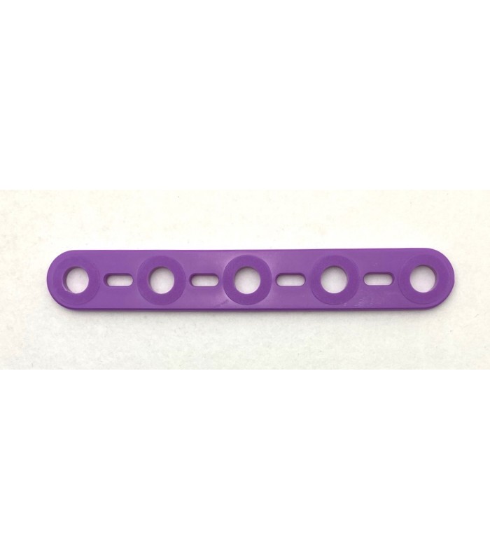 Mj flat strip 5 holes light purple Mj flat strip 5 holes light purple