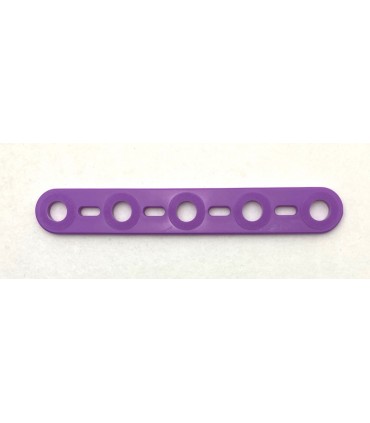 Mj flat strip 5 holes light purple