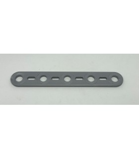 Mj flat strip 5 holes aluminum gray
