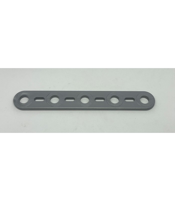 Mj flat strip 5 holes aluminum gray