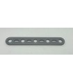 Mj flat strip 5 holes aluminum gray