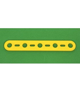Mj flat strip 5 holes yellow