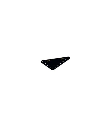 Plaque flex triang. 90 x 60 mm metal noir
