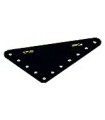 Plaque flex triang. 90 x 60 mm metal noir