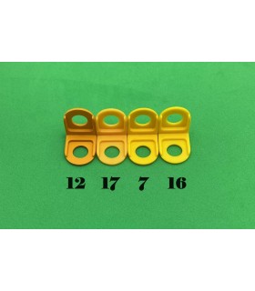 Mj right angle bracket small 1x1 saffron yellow