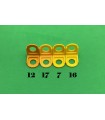Mj right angle bracket small 1x1 saffron yellow