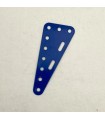 Plaque flexible triangulaire 90x40mm bleu