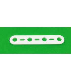 Mj flat strip 4 holes white