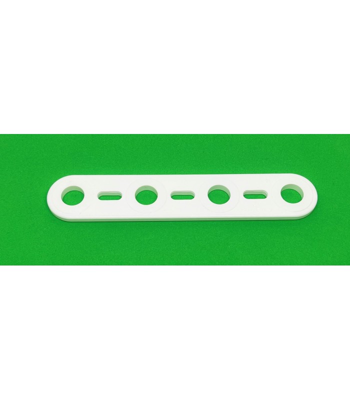 Mj flat strip 4 holes white Mj flat strip 4 holes white