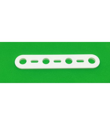 Mj flat strip 4 holes white