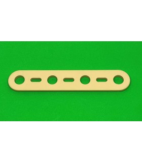 Mj flat strip 4 holes beige