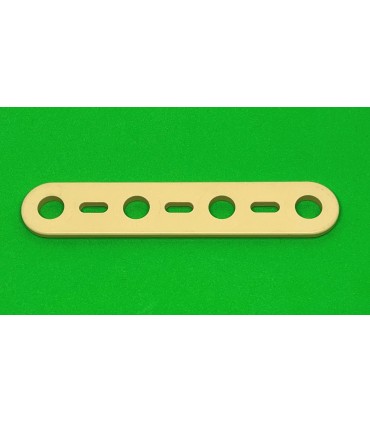 Mj flat strip 4 holes beige