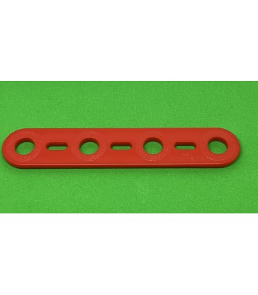 Mj flat strip 4 holes red
