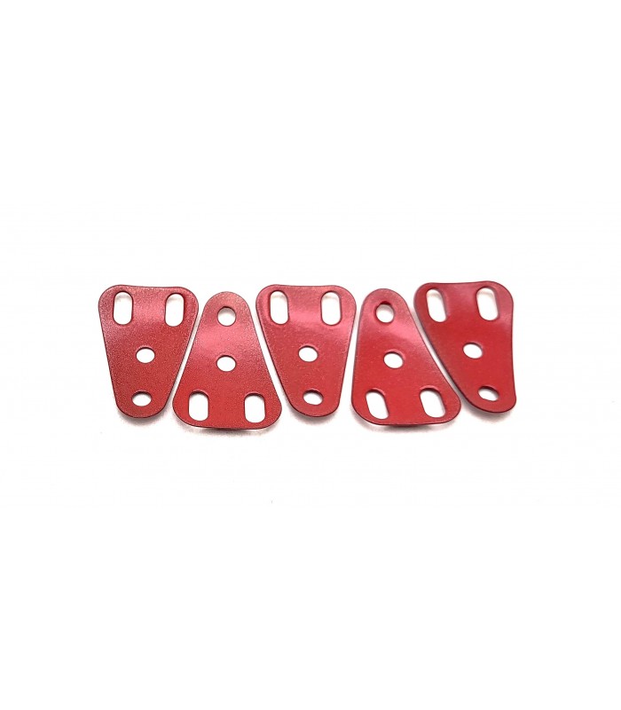 Triang red isosceles plate is 38x25 adv (set of 5)