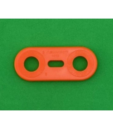 Mj bande 2 trous orange abricot