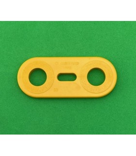 Mj flat strip 2 holes curry yellow