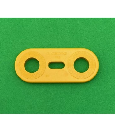 Mj flat strip 2 holes curry yellow