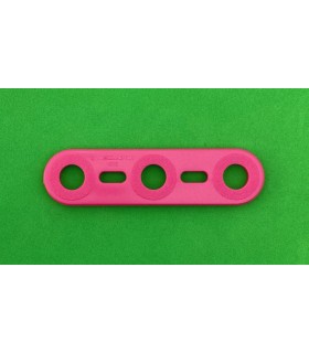 Mj flat strip 3 holes pink