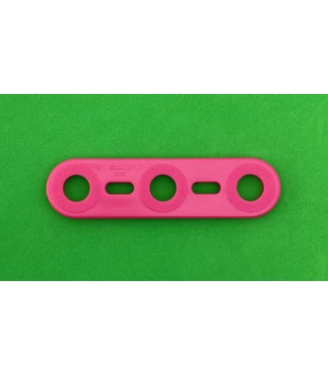 Mj flat strip 3 holes pink