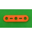 Mj flat strip 3 holes fire orange