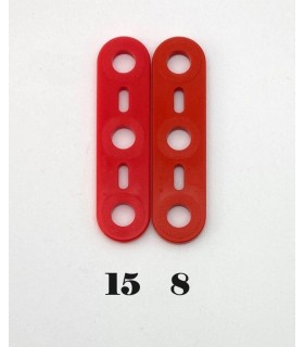 Mj flat strip 3 holes red