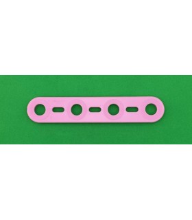 Mj flat strip 4 holes light pink