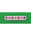 Mj flat strip 4 holes light pink
