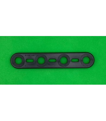 Mj flat strip 4 holes black
