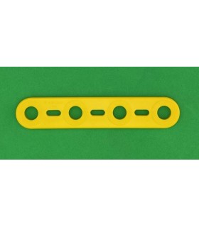 Mj flat strip 4 holes yellow