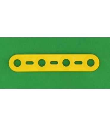 Mj flat strip 4 holes yellow