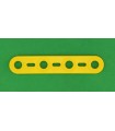 Mj flat strip 4 holes yellow