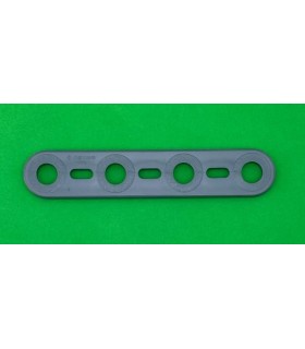 Mj flat strip 4 holes grey