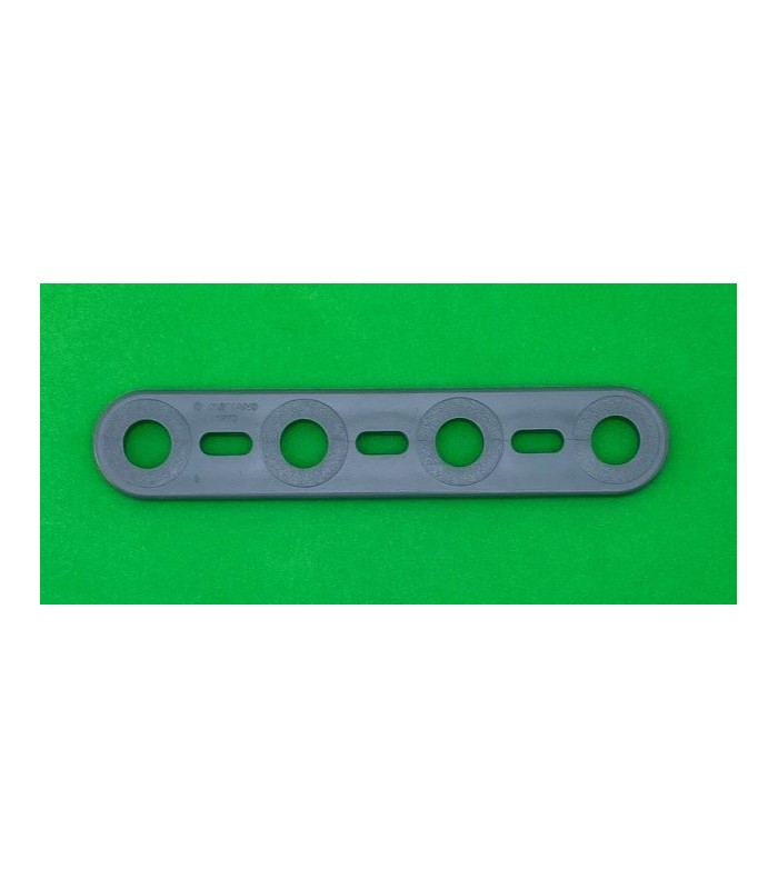 Mj flat strip 4 holes grey
