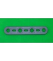 Mj flat strip 4 holes grey