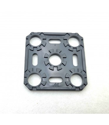 NMj plate 2x2 dark grey