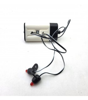 double red indicator light with switch and white battery box