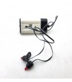 double red indicator light with switch and white battery box