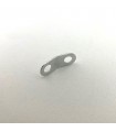 Narrow square 135° 2 round holes zn