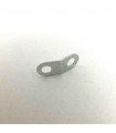 Narrow square 135° 2 round holes zn