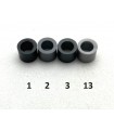 Mini plastic washer spacer black